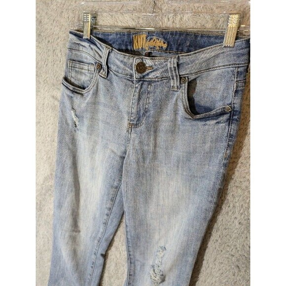 Kut from the Kloth Light Wash Distressed Straight Leg Jeans Women's Size 4 - Picture 2 of 12